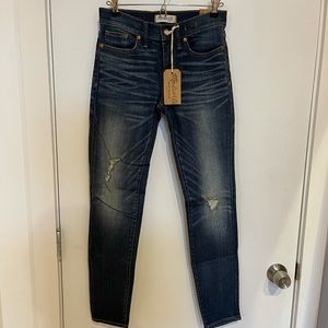 NEW W TAGS Madewell skinny ankle jean size 26